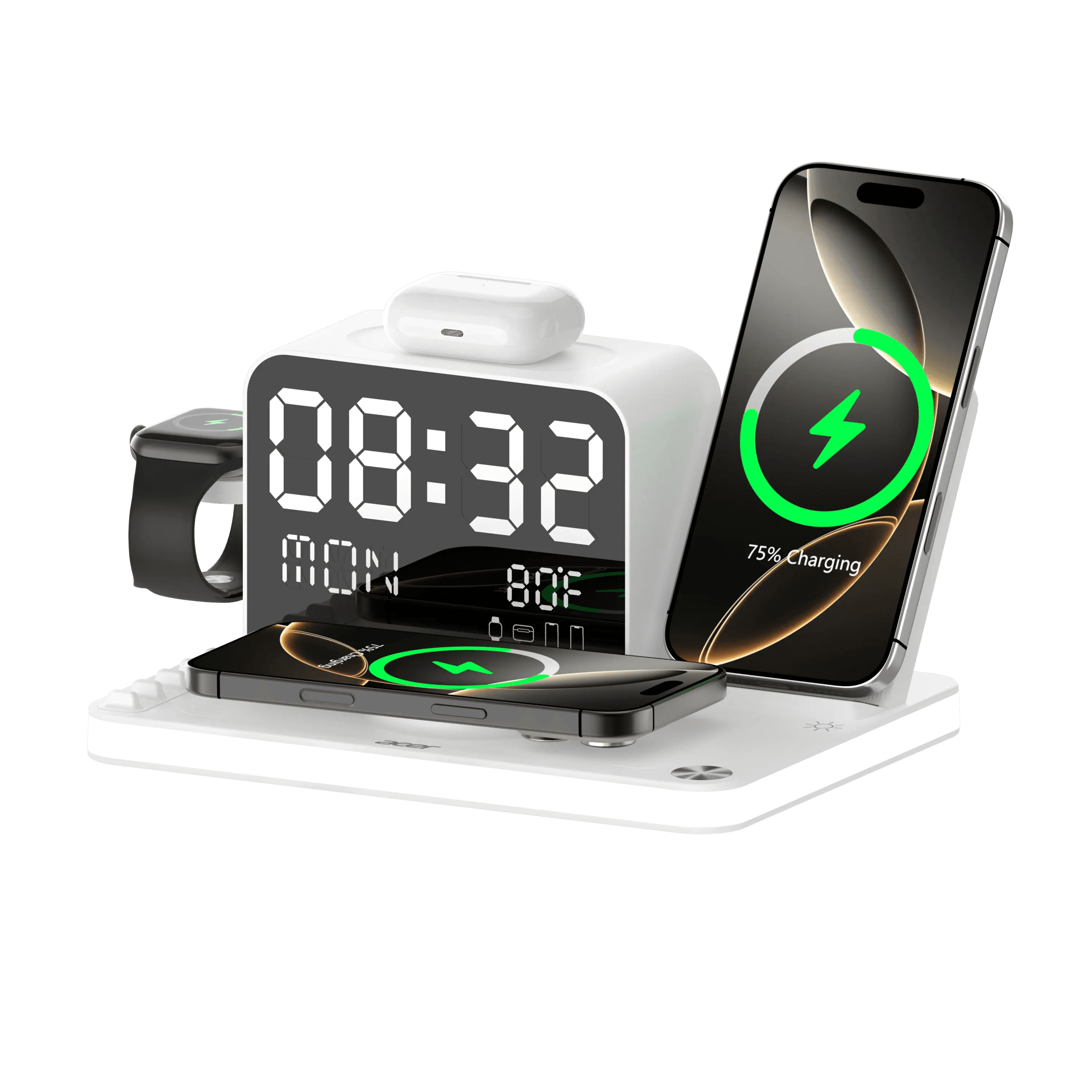 White charging hub