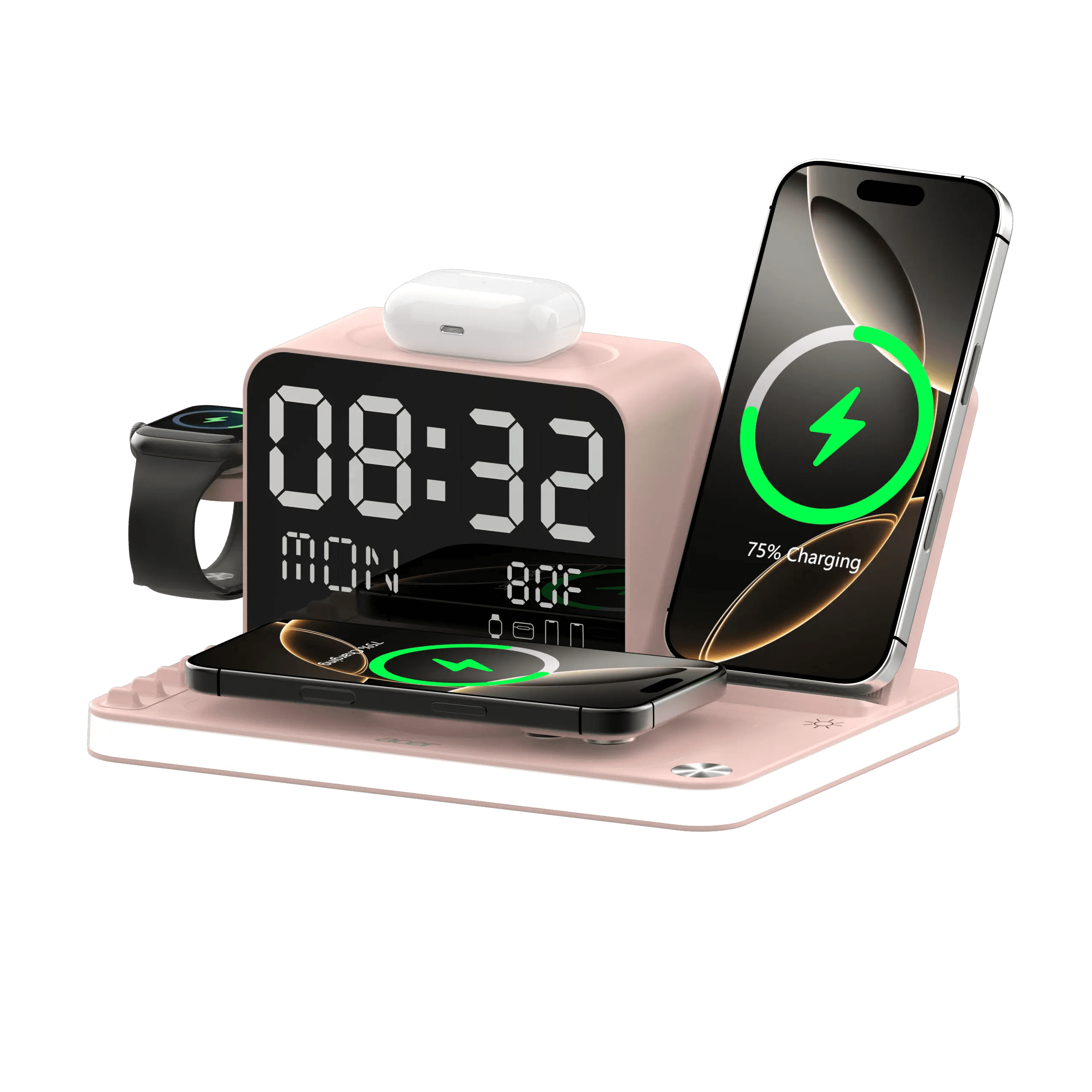 Pink charging hub