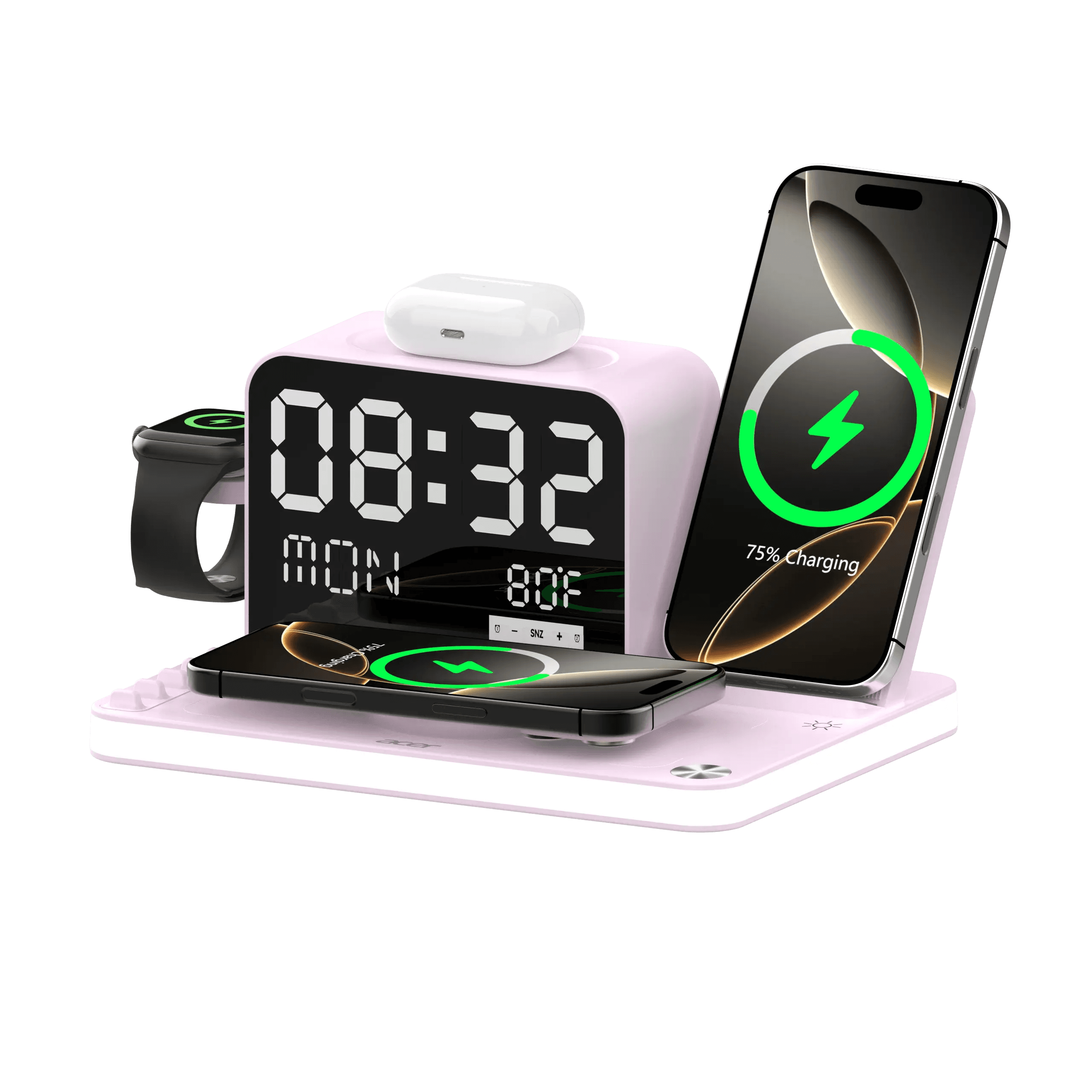 Purple charging hub
