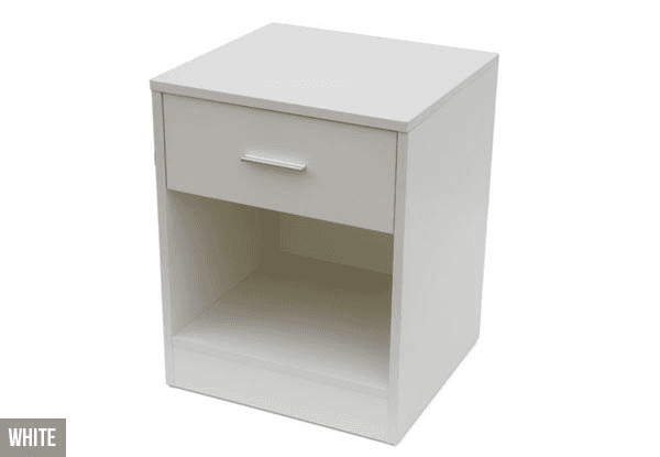 White minimalist nightstand
