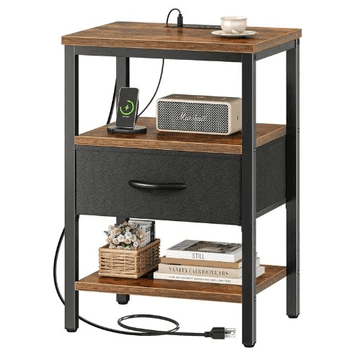 Built-in USB charging shelf option